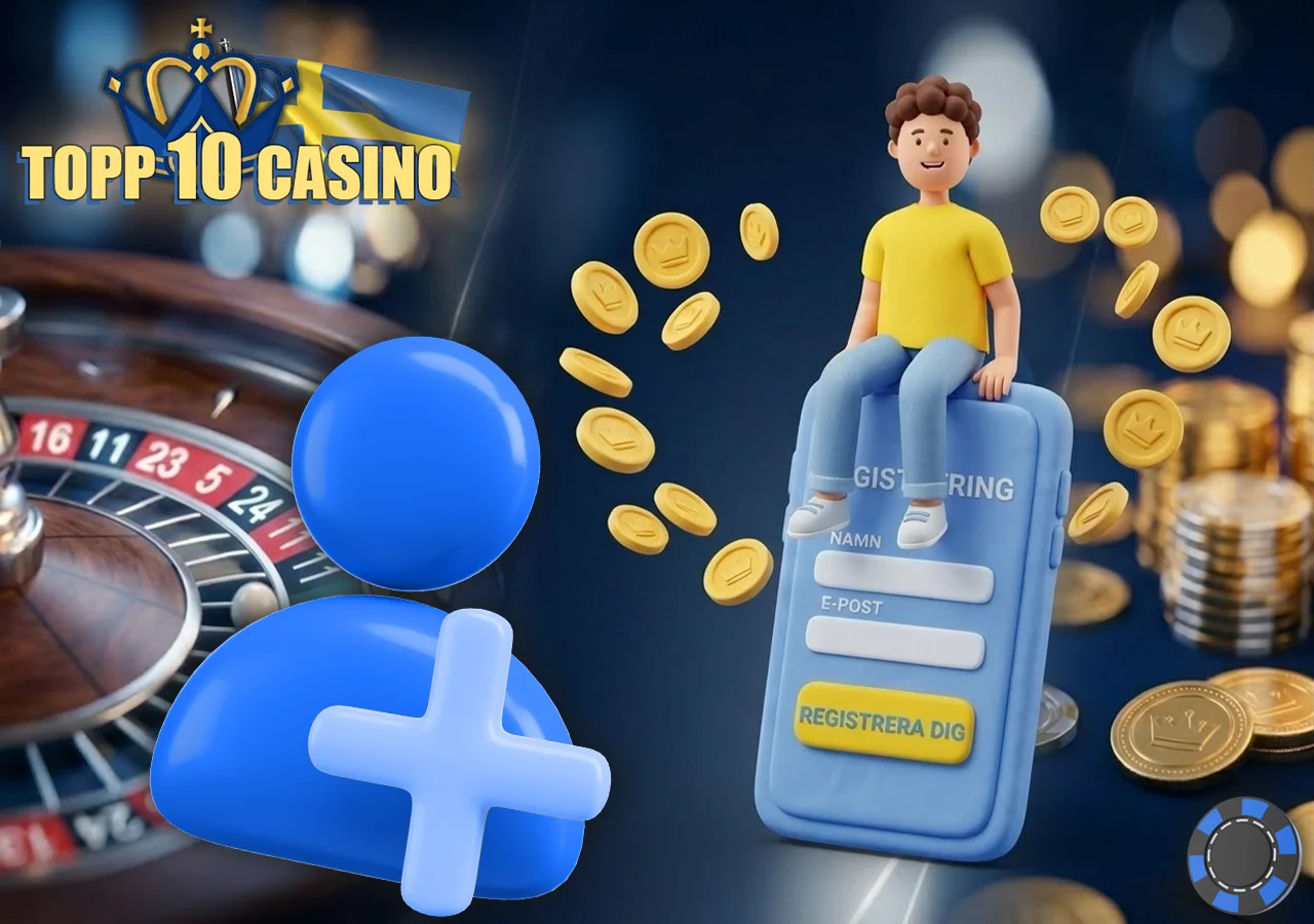 Steg-för-steg guide för att börja spela casino online.